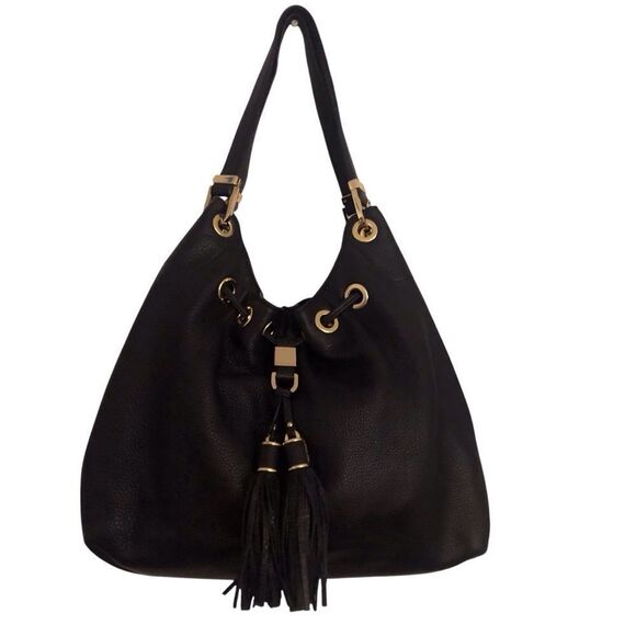 Reserved/Sold Michael Kors Camden Black Pebble Leather Shoulder Bag - Picture 2 of 2